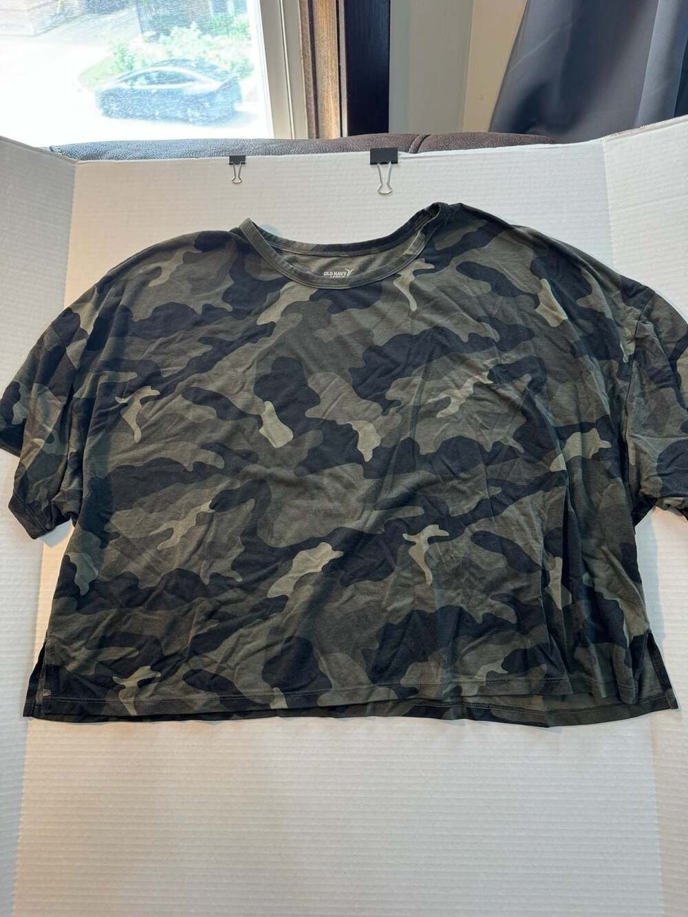 Old Navy Active Go-Dry Camouflage Cropped Tee Size XL